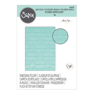 [SUPER PRICE] Sizzix VWbNX }`x eNX`[h CvbVY G{bVO tH_[ [WI NX^Y] / Multi-Level Textured Impressions Embossing Folder Geo Crystals by Olivia Rose