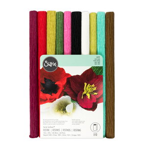Sizzix VWbNX Surfacez N[vy[p[ [tFXeBu] 30.48cm x 60.96cm 10F / Crepe Paper 12" × 24" Festive 10 Sheets