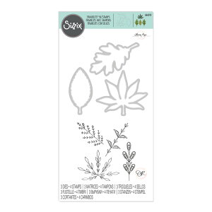 [SUPER PRICE] Sizzix VWbNX t[bc&X^v _C Zbg [fR[eBu [X] / Framelits Die Set 3PK w/4PK Stamps - Decorative Leaves by Olivia Rose