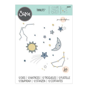 [SUPER PRICE] Sizzix Vbc _C Zbg [iCgCg] / Thinlits Die Set 12PK Night Light by Jennifer Ogborn