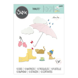 Sizzix Vbc _C Zbg [Cj[fC] / Thinlits Die Set 13PK Rainy Day by Olivia Rose