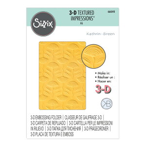 [SUPER PRICE] Sizzix VWbNX 3D eNX`[h CvbVY G{bVO tH_[ [NA[L[ t[Y] / 3-D Textured Impressions Embossing Folder Quirky Florals by Kath Breen