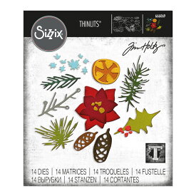Sizzix シジックス シンリッツ ダイ セット [モダン フェスティブ] / Thinlits Die Set 14PK Modern Festive by Tim Holtz
