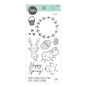 [SUPER PRICE] Sizzix NAX^v [XvO GbZVY] / Clear Stamps Set 9PK Spring Essentials by Olivia Rose
