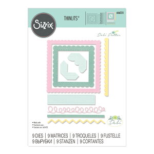 Sizzix VWbNX Vbc _C Zbg [t@rX t[&{[_[Y] / Thinlits Die Set 9PK Fabulous Frames & Borders by Debi Potter