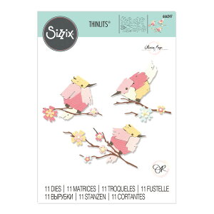 Sizzix VWbNX Vbc _C Zbg [yCebh o[h] / Thinlits Die Set 11PK Painted Birds by Olivia Rose