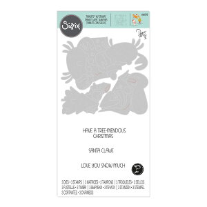 [SUPER PRICE] Sizzix VWbNX Vbc&X^v _CZbg [NX}X LN^[Y] / Thinlits Die Set 3PK w/3PK Stamps Christmas Characters by Pete Hughes