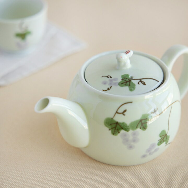 楽天市場】有田焼 波佐見焼 葡萄絵茶器セット 木箱入り（ポット1個+ 