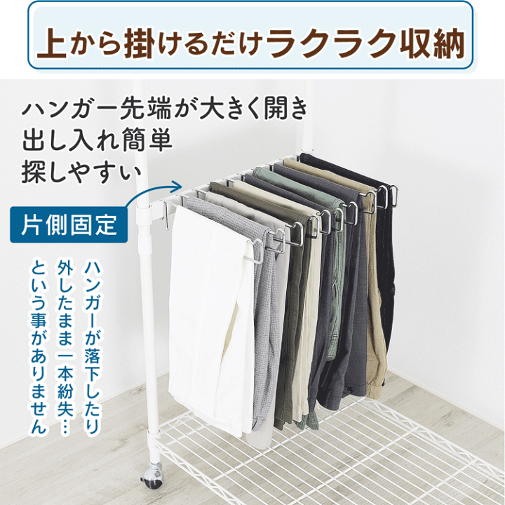 楽天市場】川口工器 スチールラック 取付け専用 スラックスハンガー 10 