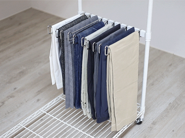 楽天市場】川口工器 スチールラック 取付け専用 スラックスハンガー 10