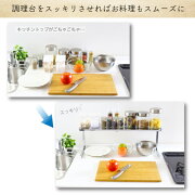 調理台・シンク上の収納を簡単に増やせるキッチンカウンターラック