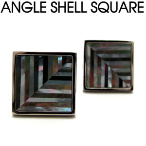 BASIC5000V[Y ANGLE SHELL M.O.P.&BLACK SQUARE CUFFLINKS AOVFXNEFAJtXiLLj yJtX{^@JtNXzyz ̓