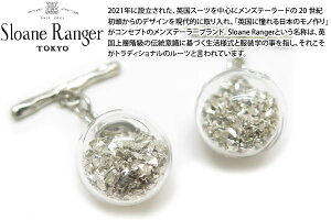 Sloane Ranger Tokyo X[W[gELE SILVER CIP CUFFLINKS `bv JtXiVo[jyJtX{^@JtNXz ̓