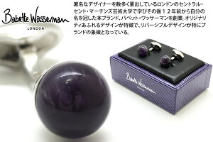 Babette Wasserman �o�x�b�g���b�T�[�}�� POWER ORB AMETHYST CUFFLINKS�@�p���[�I�[�u�J�t�X�i�A���W�X�g�j�y���������z�y�J�t�X�{�^���@�J�t�����N�X�z ���̓�