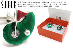 SWANK XN GOLF GREEN CUFFLINKS StO[JtXyJtX{^@JtNXzyuhz ̓
