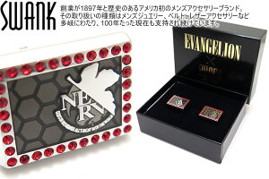 SWANK×EVANGELION �X�����N×�G���@���Q���I�� RECTANGLE NERV LOGO CUFFLINKS ���N�^���O���l���t���S�J�t�X�y�J�t�X�{�^���@�J�t�����N�X�z�y�u�����h�z ���̓�
