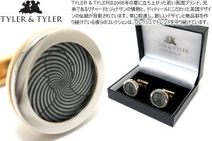 TYLER & TYLER �^�C���[&�^�C���[ CAPSULE TWO TONE BOWLER SWIRL CUFFLINKS �J�v�Z���c�[�g���{�E���[�X�E�B���J�t�X�y���������z�y�J�t�X�{�^���@�J�t�����N�X�z ���̓�