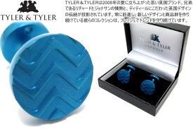 TYLER & TYLER タイラー&タイラー CAPSULE ICONS CHAMBERLAIN BLUE CUFFLINKS カプセルアイコンズカフス（チェンバレンブルー）【送料無料】【カフスボタン　カフリンクス】 父の日