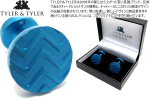 TYLER & TYLER �^�C���[&�^�C���[ CAPSULE ICONS CHAMBERLAIN BLUE CUFFLINKS �J�v�Z���A�C�R���Y�J�t�X�i�`�F���o�����u���[�j�y���������z�y�J�t�X�{�^���@�J�t�����N�X�z ���̓�