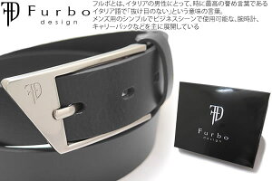 Furbo design �t���{�f�U�C�� OBLIQUE BACKLE 29mm SMOOTH LEATHER BELT BLACK �I�u���[�N�o�b�N�� 29mm�X���[�X���U�[�x���g�i�u���b�N�j�y���[���֕s�z