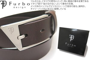 Furbo design �t���{�f�U�C�� OBLIQUE BACKLE 29mm SMOOTH LEATHER BELT BROWN �I�u���[�N�o�b�N�� 29mm�X���[�X���U�[�x���g�i�u���E���j�y���[���֕s�z