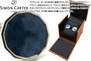 SIMON CARTER TCJ[^[ DOGTOOTH ENAMEL NAVY CUFFLINKS@hOgD[XGiJtXilCr[jyJtX{^@JtNXz ̓