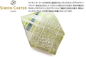 SIMON CARTER �T�C�����J�[�^�[ PAISLEY CHECK YELLOW GREEN SILK TIE �y�C�Y���[ �`�F�b�N �V���N�l�N�^�C�i�C�G���[�O���[���j�y���{���z�y�l�N�^�C�@�^�C�z�y�u�����h�z ���̓�