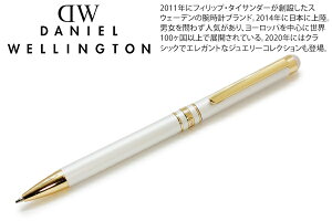 DANIEL WELLINTON �_�j�G���E�F�����g�� CLASSIC WHITE×GOLD BALLPOINT PEN �N���V�b�N �{�[���y���i�z���C�g×�S�[���h�j �y���[���֕s�z