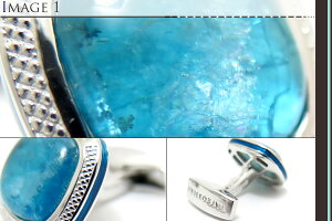 【期間限定ポイント10倍3/24(金)09:59迄】【2017年春夏モデル】SILVERSIGNATUREDOUBLETSQUAREAPATITECUFFLINKSシグニチャダブレットスクウェアシルバーカフス(アパタイト)世界限定40セット【タテオシアン正規取扱】【送料無料】【ブランド】