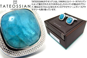 【期間限定ポイント10倍3/24(金)09:59迄】【2017年春夏モデル】SILVERSIGNATUREDOUBLETSQUAREAPATITECUFFLINKSシグニチャダブレットスクウェアシルバーカフス(アパタイト)世界限定40セット【タテオシアン正規取扱】【送料無料】【ブランド】