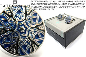 TATEOSSIAN ^eIVA ENAMEL STAR WEAVE BLUE & BLACK CUFFLINKS@Gi X^[EB[JtXiu[ubNj yzyJtX{^@JtNXzyuhz