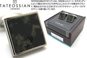 TATEOSSIAN ^eIVA TITANIUM LEATHER CAMOUFLAGE CUFFLINKS `^jEU[JtXiJt[Wj yzyJtX{^@JtNXzyuhz