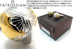 TATEOSSIAN ^eIVA SILVER GLOBE OCENIAC RHODIUM & YELLOW GOLD CUFFLINKS@nVI[VjbNVo[JtXiWECG[S[hj yuhz