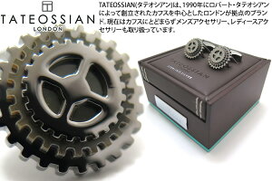 TATEOSSIAN ^eIVA SILVER ROTATING PRECIOUS GEAR BLACK RHODIUM & BLACK MOP CUFFLINKS@[^OvVXMAVo[JtXiubNLj yzyuhz