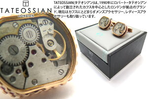 TATEOSSIAN ^eIVA MECHANICAL TONNEAU SKELETON GEAR ROSE GOLD & BURGUNDY CUFFLINKS@JjJ gm[XPgMAJtXi[YS[ho[KfBj yzyJtX{^@Jt