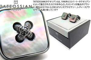 TATEOSSIAN ^eIVA BUSINESS BUTTON SEMI PRECIOUS PARAGON GUNMETAL & BLACK MOP CUFFLINKS@rWlX M΃{^̂݃JtXiLjE300Zbg yzyJtX{^@JtNXz