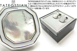 TATEOSSIAN ^eIVA BUSINESS OCTAGON SEMI-PRECIOUS RHODIUM  WHITE MOP CUFFLINKS@rWlX IN^SM΃JtXiWELj yzyJtX{^@JtNXz
