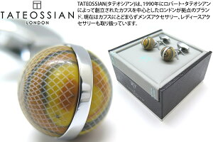 TATEOSSIAN ^eIVA BUSINESS GUILLOCH? SPHERE SEMI-PRECIOUS RHODIUM & TIGER EYE CUFFLINKS@M[VXtBAM΃JtXiWE^CK[ACj yzyJtX{^@JtNXz