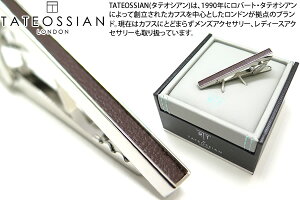 TATEOSSIAN ^eIVA BROWN LEATHER TIE CLIPS@U[^Co[iuEj ^Cs@^Co[@^CNbv
