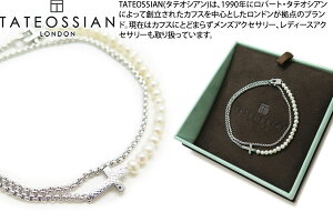 TATEOSSIAN �^�e�I�V�A�� SILVER IPANEMA PEARL CROSS BRACELET �V���o�[ �C�p�l�}�p�[���u���X���b�g�i�N���X�j�iM�T�C�Y�j �y���������z�y�u�����h�z
