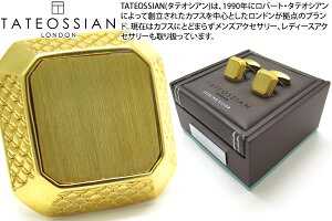 TATEOSSIAN ^eIVA SILVER SIGNATURE OCTO 1 MICRON 18K YELLOW GOLD PLATED CUFFLINKS@VOj`INgVo[JtXiCG[S[hj