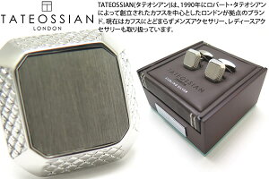 TATEOSSIAN ^eIVA SILVER SIGNATURE OCTO RHODIUM CUFFLINKS@VOj`INgVo[JtXiWEj