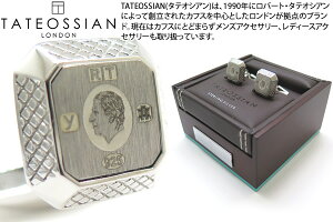 TATEOSSIAN ^eIVA SILVER SIGNATURE OCTO REGALIA RHODIUM CUFFLINKS@KA VOj`INgVo[JtX