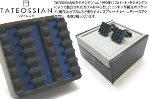 y2024SSfzTATEOSSIAN ^eIVA JAGGED ELEMENTS BLACK IP & BLUE ALUMINIUM CUFFLINKS@WOGgJtXiubNIP&u[j