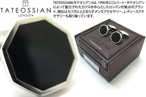 TATEOSSIAN ^eIVA SILVER CLASSIC LONDON EYE RHODIUM & ONYX CUFFLINKS@NVbNhACVo[JtXiWEIjLXj