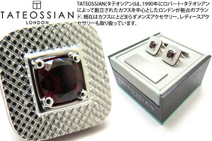 TATEOSSIAN ^eIVA SILVER REFRATTO RHODIUM & GARNET CUFFLINKS@tbgVo[JtXiWEK[lbgj@E100Zbg@E100Zbg