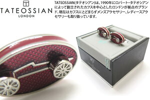 TATEOSSIAN ^eIVA ENAMEL SPORTS ICE RACING CAR PALLADIUM & RED ENAMEL CUFFLINKS@Gi X|[cACXJtXi[VOJ[bhjyzyJtX{^@JtNXzyuh