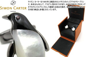 SIMON CARTER TCJ[^[ DARWIN PENGUIN CUFFLINKS _[EByMJtXyJtX{^@JtNXz ̓