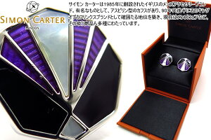 SIMON CARTER TCJ[^[ DECO CHARLESTON PURPLE CUFFLINKS fR`[XgJtX(p[v)yJtX{^@JtNXz