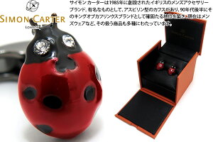 SIMON CARTER TCJ[^[ ENGLISH COUNTRY GARDEN LADYBIRD CUFFLINKS CObVJg[K[fJtXiĂƂjyJtX{^@JtNXz ̓